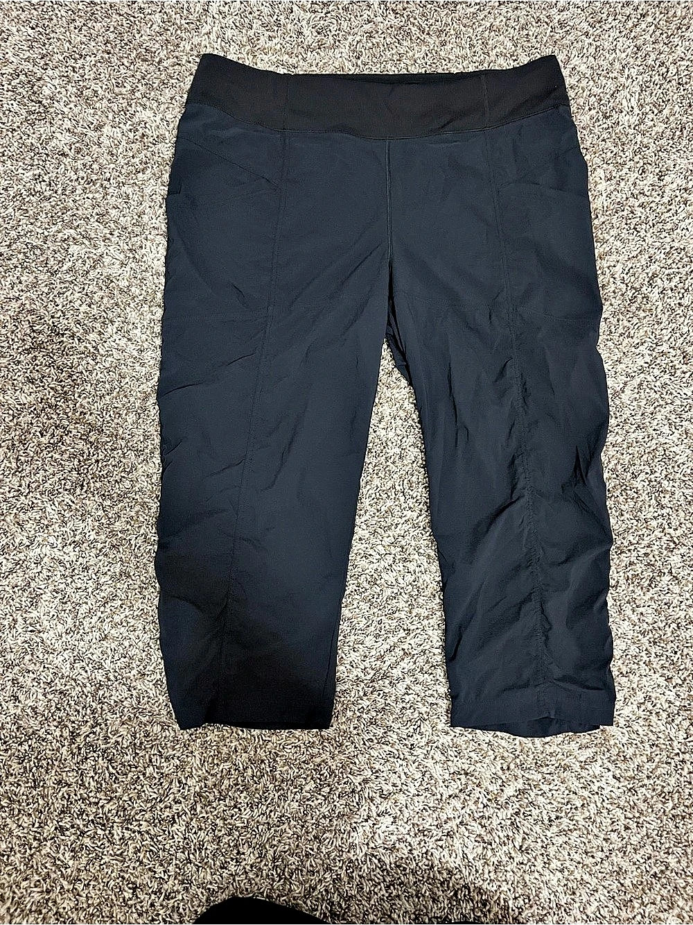prAna Koen Capri Black Athletic Pants XXL